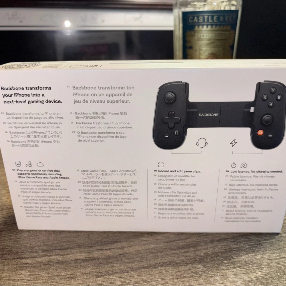 Backbone Black Handheld Gaming Console for iPhone